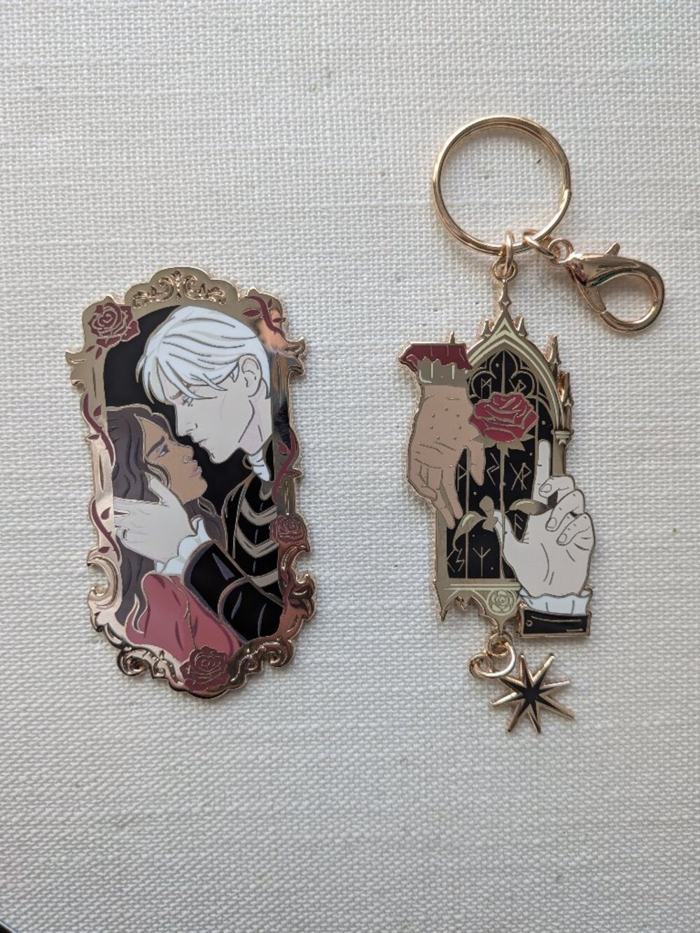 Alchemised Pin and Keychain set